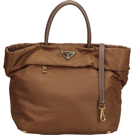 prada purses brown leather|prada nylon shoulder bag price.